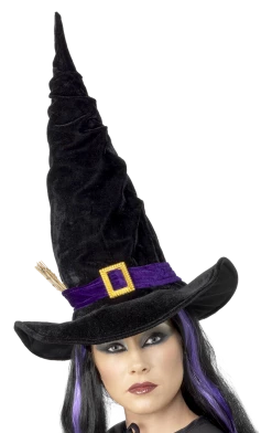 Smiffys Witch Hat With Twig All Themes