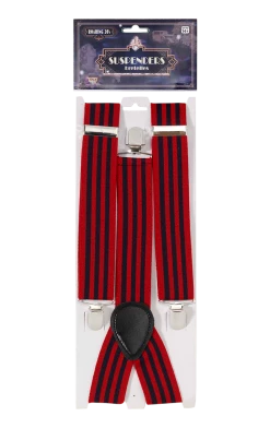 Morris Costumes All Themes Adult Striped Trouser Braces