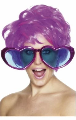 Smiffys Giant Heart Glasses Accessory All Themes