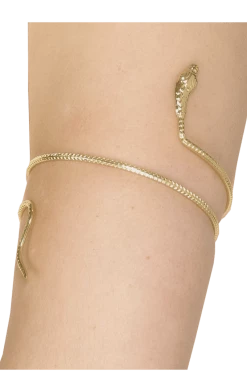 Smiffys Gold Snake Bracelet Accessory