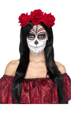Smiffys Day Of The Dead Flower Headband All Themes