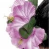Smiffys Hawaiian Pink Flower Hair Clip Accessory All Themes