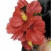 Smiffys Hawaiian Red Flower Hair Clip Accessory 1 Smiffys Hawaiian Red Flower Hair Clip Accessory