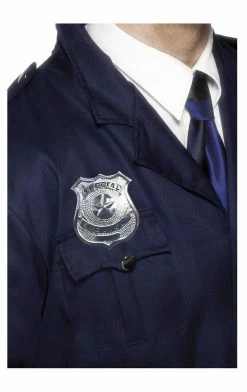 Smiffys Silver Police Badge Accessory All Themes