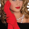 Bristol Novelty Long Red Gloves Accessory All Themes
