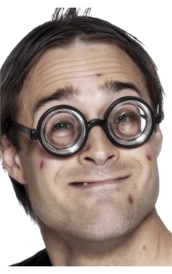 Smiffys All Themes Black Geek Glasses