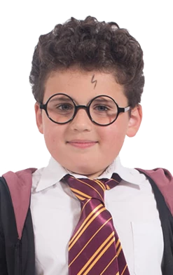 Smiffys Schoolboy Black Round Glasses