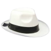 Bristol Novelty All Themes White Gangster Hat Accessory