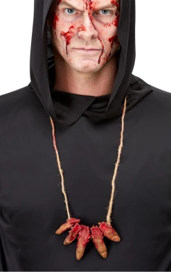 Smiffys Severed Finger Halloween Necklace All Themes