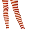 Smiffys Womens Red And White Striped Tights