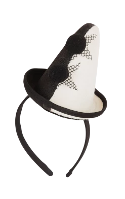 Bristol Novelty Monochrome Clown Hat Headband All Themes