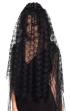 Smiffys All Themes Black Widow Veil
