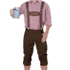 California Costumes Adult German Lederhosen Accessory Kit 1 California Costumes Adult German Lederhosen Accessory Kit
