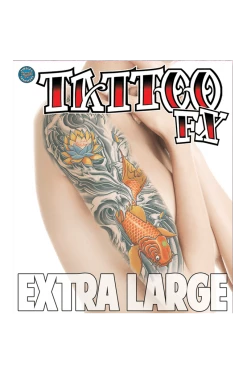 Tinsley Transfers XL Koi Temporary Tattoo