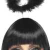 Smiffys Black Angel Halo Halloween Accessory
