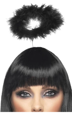 Smiffys Black Angel Halo Halloween Accessory