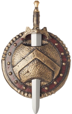 California Costumes All Themes Spartan Combat Shield And Sword