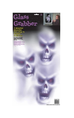 Amscan All Themes Skull Face Window Decoration