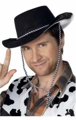 Smiffys Black Western Cowboy Hat Accessory
