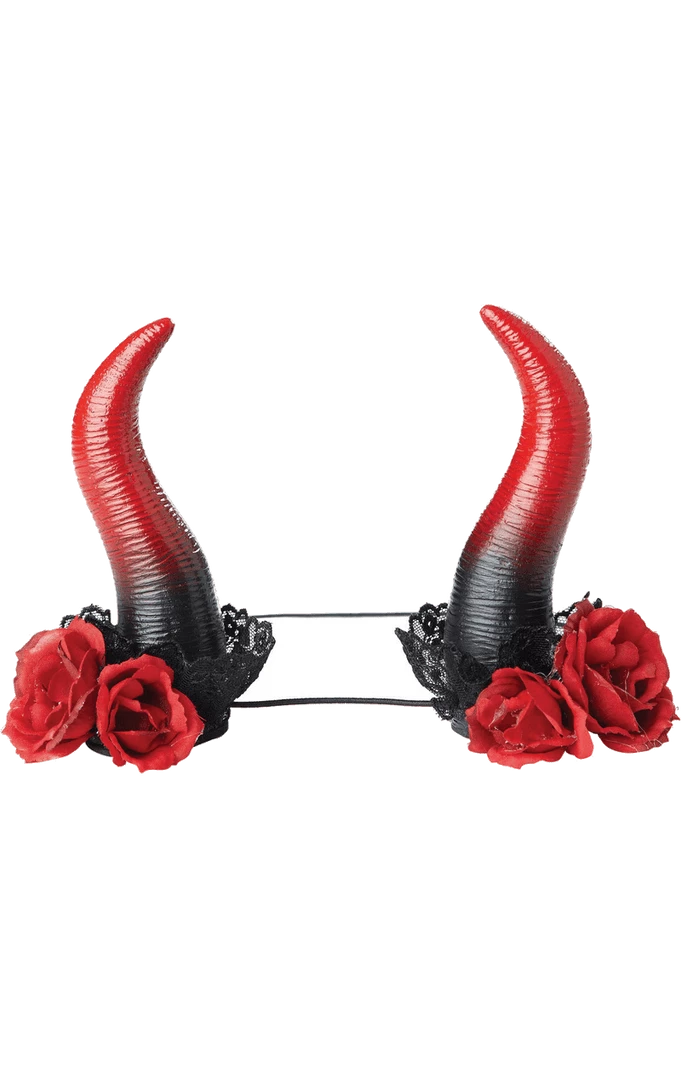 California Costumes Adult Rose Devil Horns Accessory All Themes 4 California Costumes Adult Rose Devil Horns Accessory All Themes