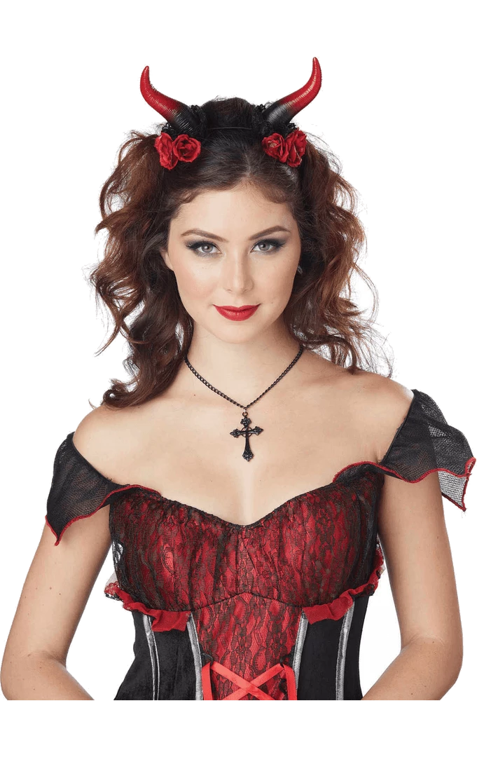 California Costumes Adult Rose Devil Horns Accessory All Themes 3 California Costumes Adult Rose Devil Horns Accessory All Themes