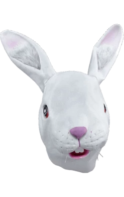 Bristol Novelty All Themes Adult White Rabbit Facepiece Accessory