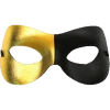 Generic Black And Gold Eye Mask Masquerade Ball