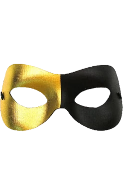 Generic Black And Gold Eye Mask Masquerade Ball