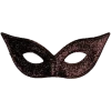 Generic Adult Black Cat Eye Glitter Facepiece All Themes