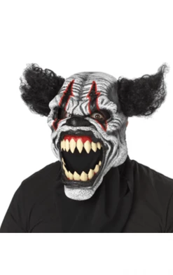 California Costumes All Themes Halloween Clown Ani-Motion Facepiece