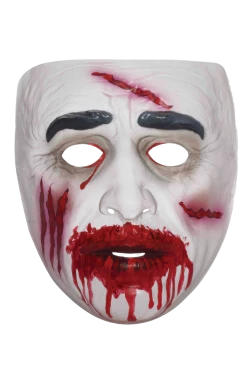 Bristol Novelty Transparent Zombie Facepiece Accessory