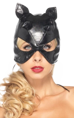 Leg Avenue Leather Style Cat Facepiece
