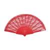 Bristol Novelty Red Lace Fan Accessory All Themes