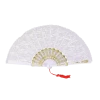Bristol Novelty White Lace Fan Accessory All Themes