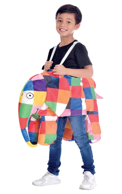 Amscan All Themes Kids Ride On Elmer Costume