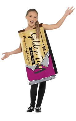 Smiffys Kids Winning Wonka Bar Costume