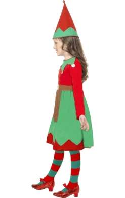 Smiffys Kids Elf Girl Christmas Costume