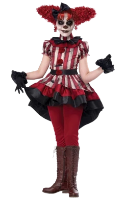 California Costumes Girls Wicked Clown Halloween Costume