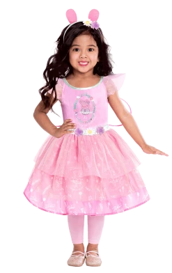 Amscan All Themes Girls Peppa Pig Fairy Dress