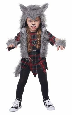 California Costumes Kids Costumes Kids Wee-Wolf Girl Costume
