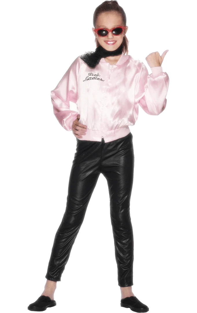 Smiffys Child Official Grease Pink Lady Jacket 3 Smiffys Child Official Grease Pink Lady Jacket