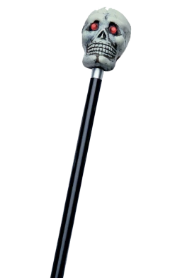 Rubies Red-Eyed Skull Cane