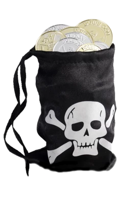 Smiffys All Themes Pirate Bag And Coins