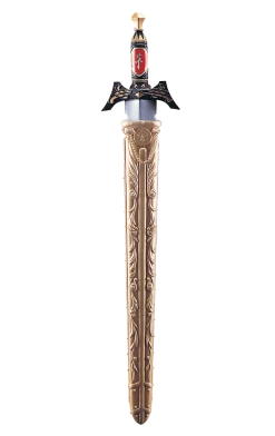 Rubies All Themes Golden Medieval Sword