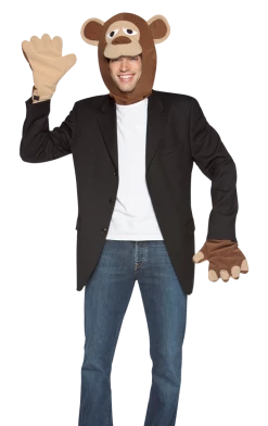 Rasta Imposta All Themes Adult Monkey Costume Kit