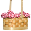 Rasta Imposta Gingham Basket Prop