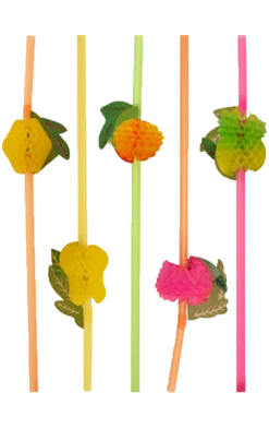 Generic All Themes Fruit Straws Pack