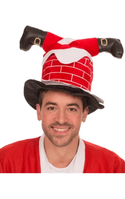 Smiffys All Themes Santa Stuck In Chimney Hat