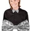 Boland Silver Glitter Bow Tie All Themes