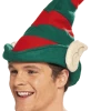Smiffys Striped Elf Hat And Ears Accessory All Themes